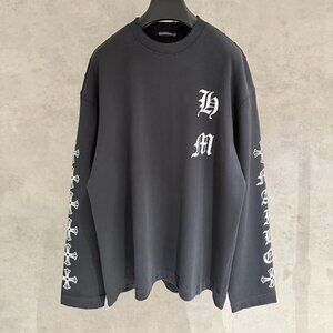 Chrome Hearts Printed Long-Sleeved Gray Jersey